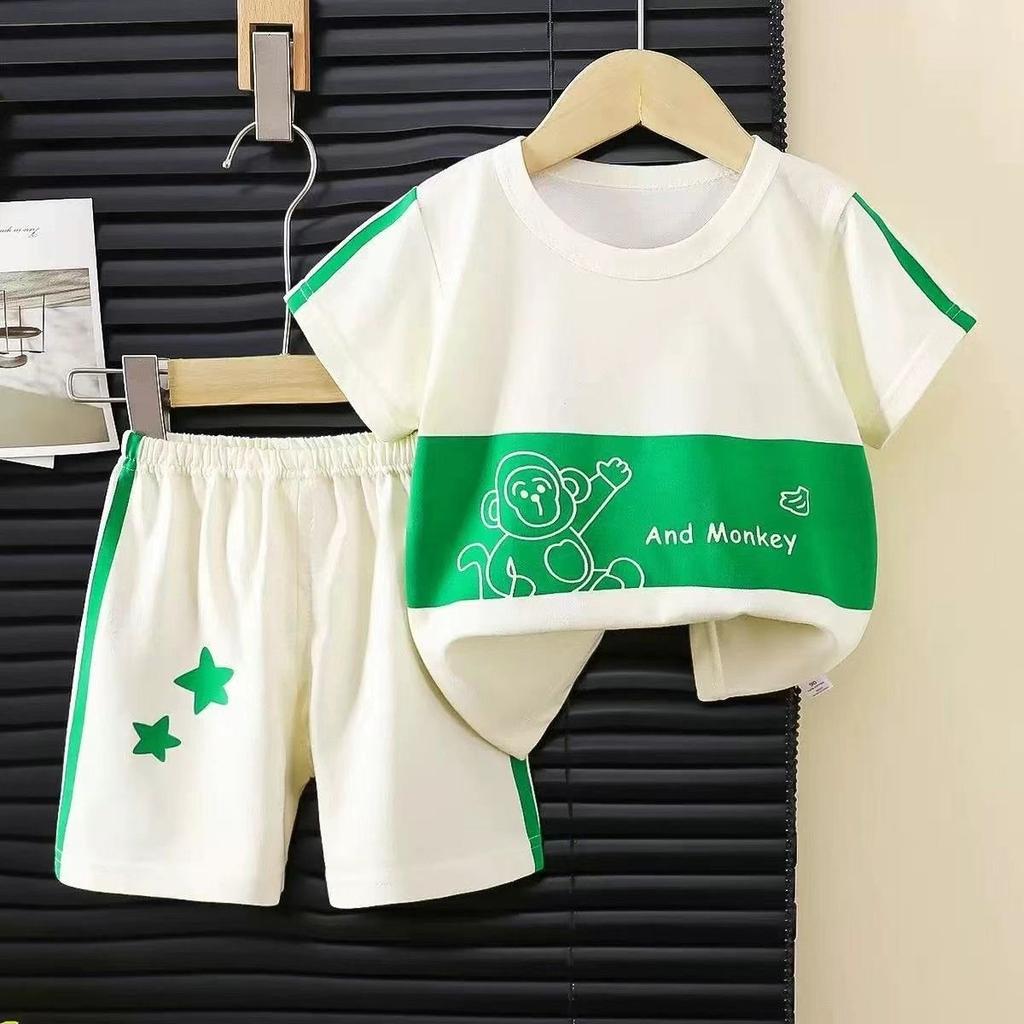Zestaw T-shirtów w paski z krótkim rękawem dla dzieci - Letnia odzież w stylu koreańskim dla chłopców i dziewcząt