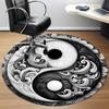 1pc Yin Yang Swirls Office Round Area Rug, Indoor Mat Suitable For Office, Under Office Chairs Bedroom Living Room Home Decor, Room Deco 054