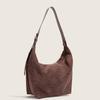 South Korean Niche Design Soft Dumpling Bag Women's Suede Retro Commuting Shoulder Cross-slung Tote