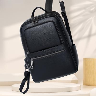 Travel Backpack, Business Backpack Trendy Design Commuting Top-grain Cowhide Backpack