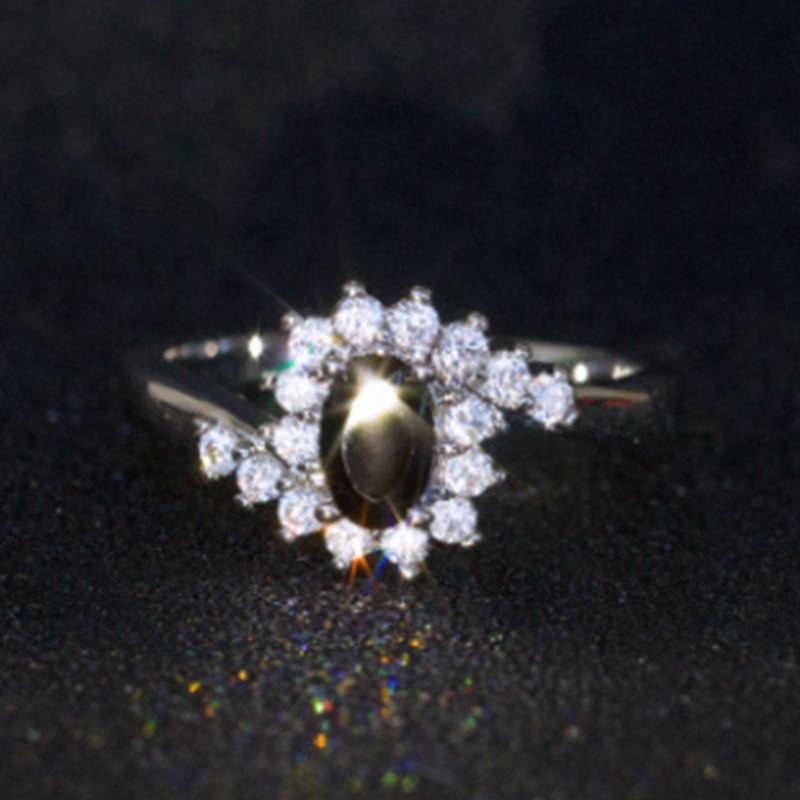 Women'S Creative Sapphire Blue Zircon Women'S Ring, Jewelry