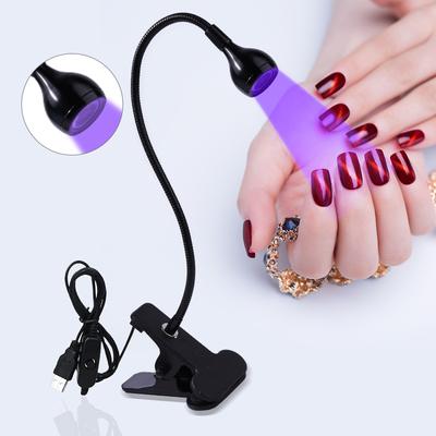 Uv Led Tırnak Lambası Profesyonel Pin Cure Tırnak Lambaları Amerikan Poz Uv Işık Kurutma Esnek Klipsli Masa USB Kurutma Makinesi Manikür için