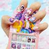K-Pop Demon Hunter Anime Press-On Nails DIY Plastic Manicure Set for Kids Girls Perfect Festival Gift