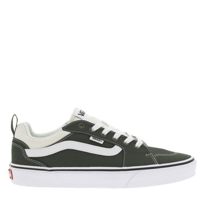 Baskets Basses - VANS - Olive - Textile - Lacets - Semelle Vulcanisée