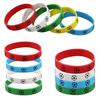 Soccer Theme Party Favor Football Reusable Straw Funny Puzzle Sticker Keychain Braclet Children's Birthday Party Decoration Gift