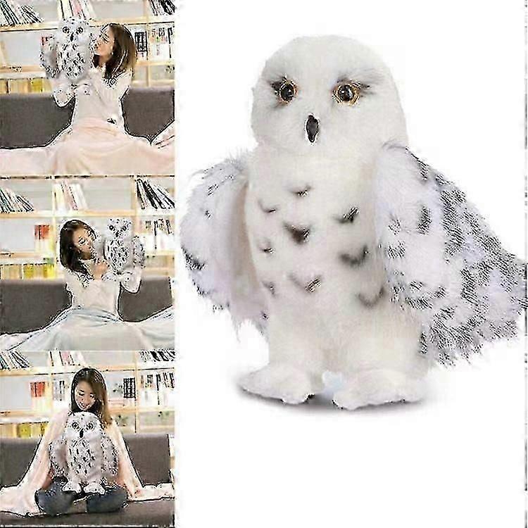 Snowy The Owl Stuffed Animal, 8 Inch Plush Owl_sys1