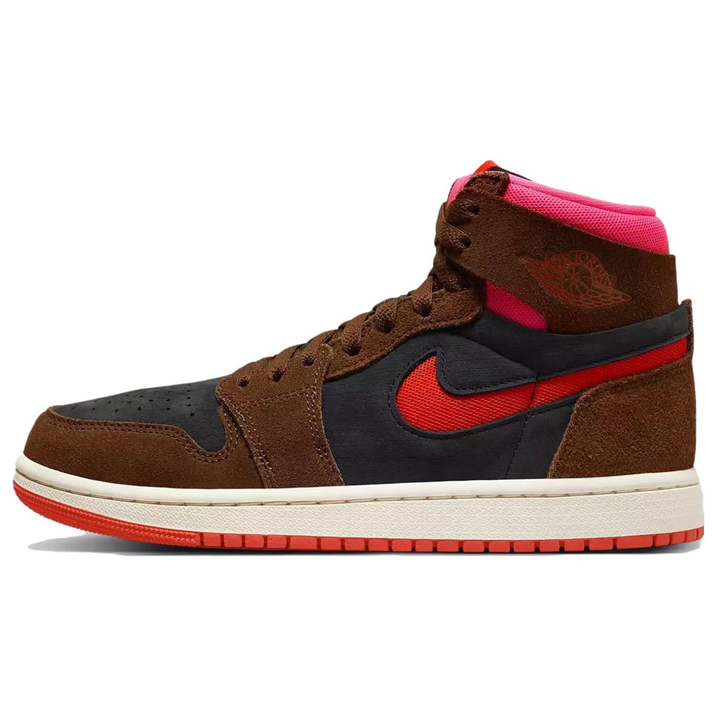 

Jordan 1 High Zoom Air CMFT 2 Cacao Wow Picante Red Women s DV1305-206 40