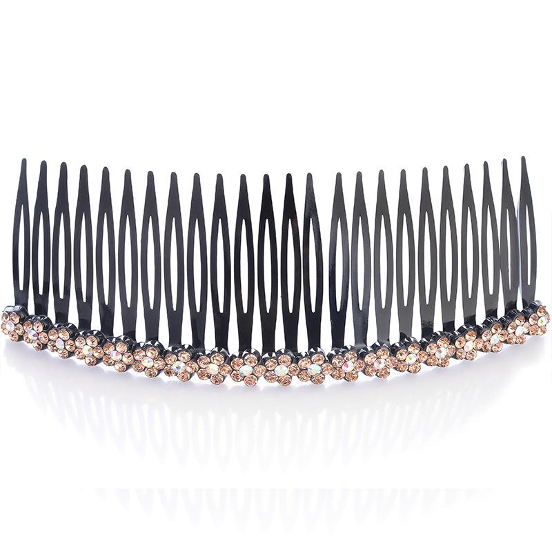 Plum Blossom Hair Comb Korean Style Fashion Hair Bun Head Insert Comb Plastic Simple Versatile Hairpin Female Accessories