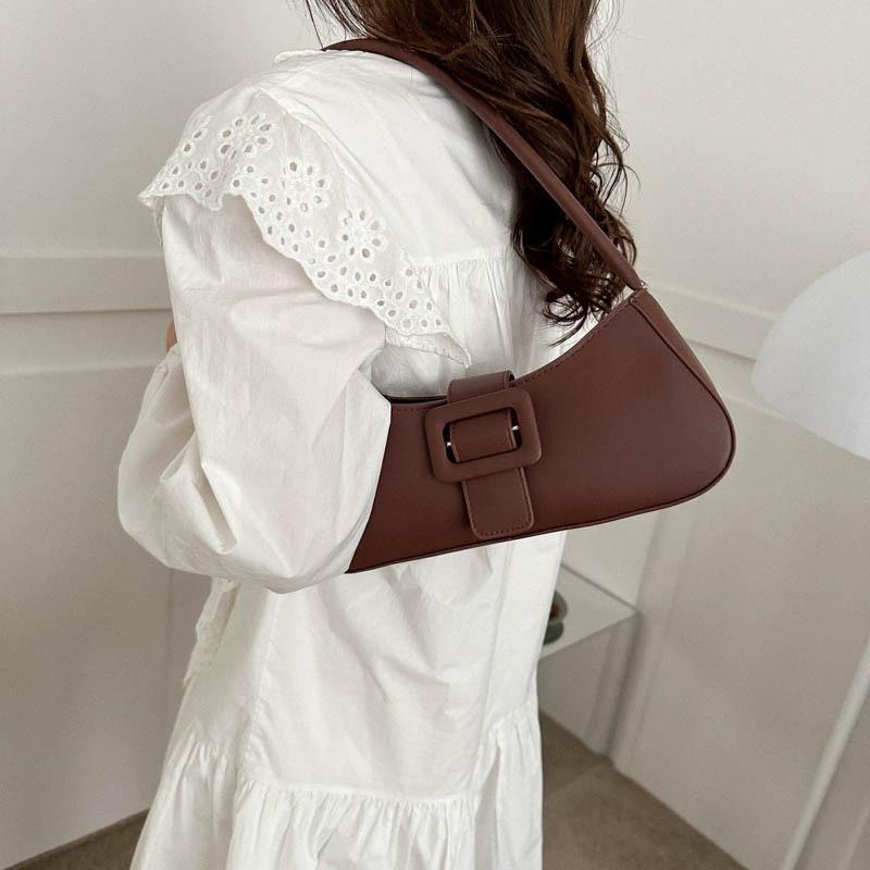 New Summer Niche Trend Bag Women's Fashion Shoulder Bag Simple Handbag Retro Bag