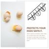 Ciieeo 6-Grid Wire Egg Rack, Black Iron Egg Holder with Dispenser Storage, Egg Display Tray for Kitchen