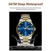 POEDAGAR Top Luxury Watch for Man Date Week Waterproof Luminous Wristwatch Quartz Stainless Steel Men's Watches Sports