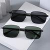 Herren Quadratischer Rahmen Polarisierte Sonnenbrille, UV400 Anti-UV Minimalistisch Mode Brillen Klassische Fahr-Polarisierte Brillen