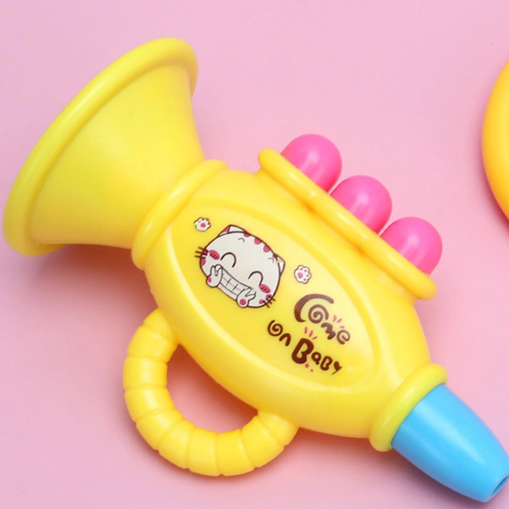 Toddler Percussion Instrument Educational Auditory Development Musical Toy With Drumsticks Trumpet Sand Hammer for Baby