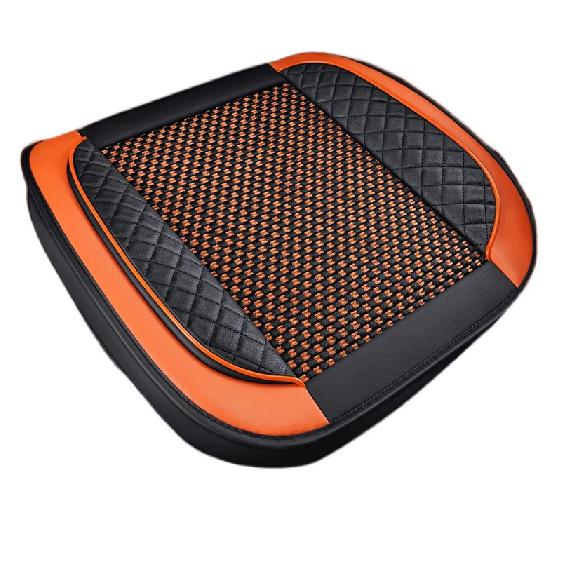 Ice Silk +PU Car Seat Cover Universal Seat Protection Cushion For Prado 120 Kia Rio 4 Mitsubishi Lancer Skoda Octavia 2 MG HS