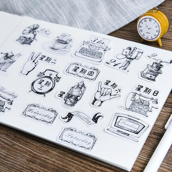 45 Pieces/ Box Album Decoration Stickers Sealing Stickers Diy Stickers