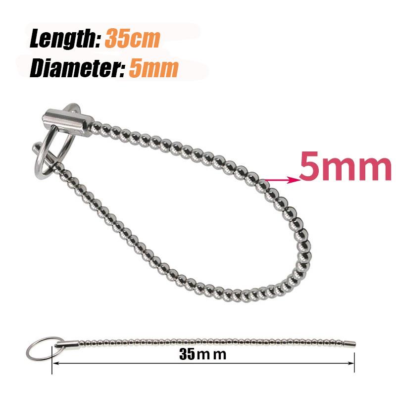 Pánské penisové kuličky Elektrický šok Uretrální dilatátor Nerezový masážní přístroj prostaty BDSM Zpoždění Masturbace Sexuální hračky pro muže