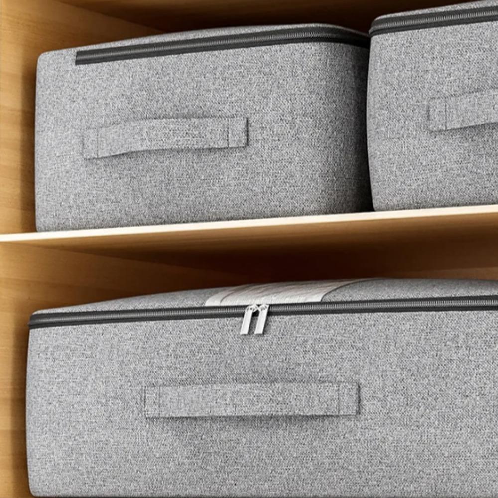 Underbed Storage Bag Moisture-Proof Clothing Storage Foldable Dustproof and Widening and Thickening Handle Home Organizer Bags