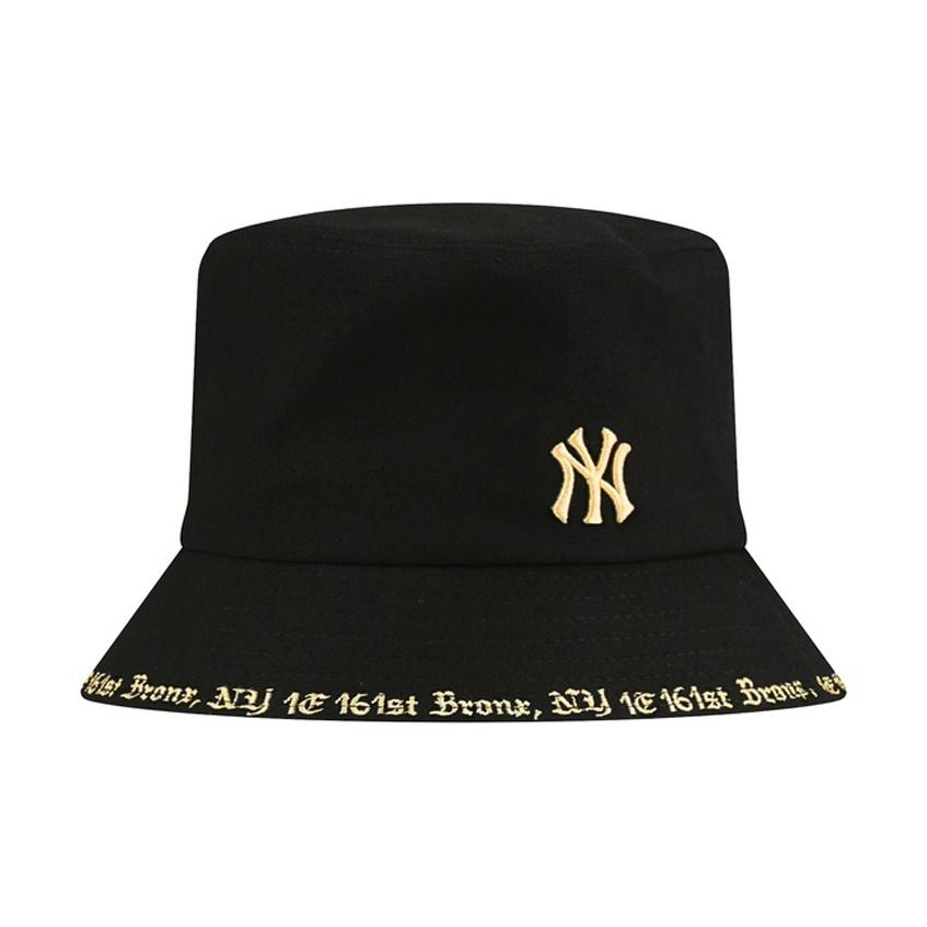 MLB Cotton Bucket Hats Unisex Black Fashion 3AHTHG01NK0002