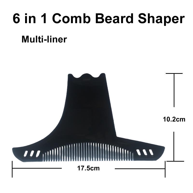 Six-in-One Beard Shaping Comb – No. 8 Template