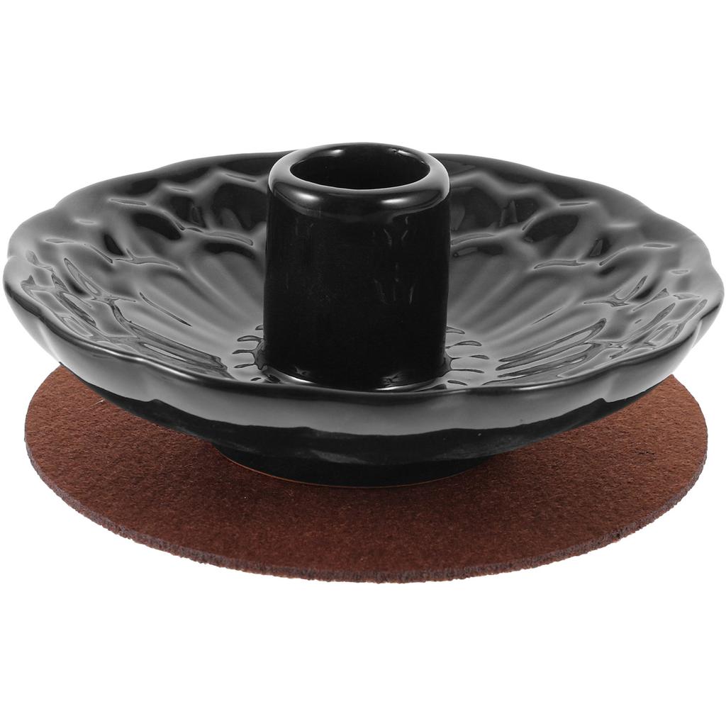 1Set Ceramic Purifying Incense Stick Holder Stable Base Modern Style Sage Tray Aromatherapy Wooden Stick Burner Decorative