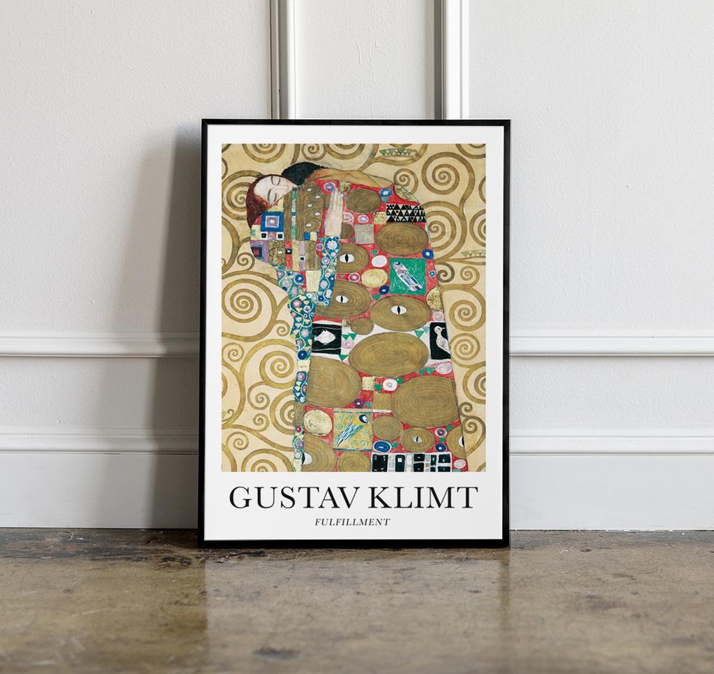 Poster Gustav Klimt Abstraction Fulfillment