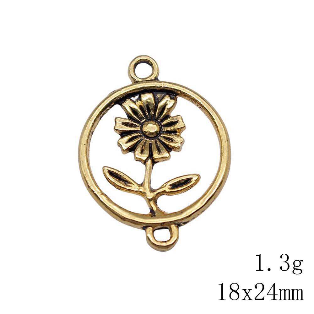 Gifts For Women Jewelry Materials Hollow Flower Connector Accessories Parts Cheapest Items Accessories And Components