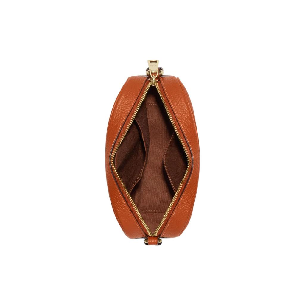 Coach Jamie 13 Letter Logo Striped Pebble Leather Camera Bag Women Shoulder Bag Brown CH308-IMNP6