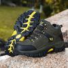 Men Boots Hiking Shoes PU Outdoor Camping Anti-collision Climbing Shoe Lace Up Climbing Trekking Sneakers