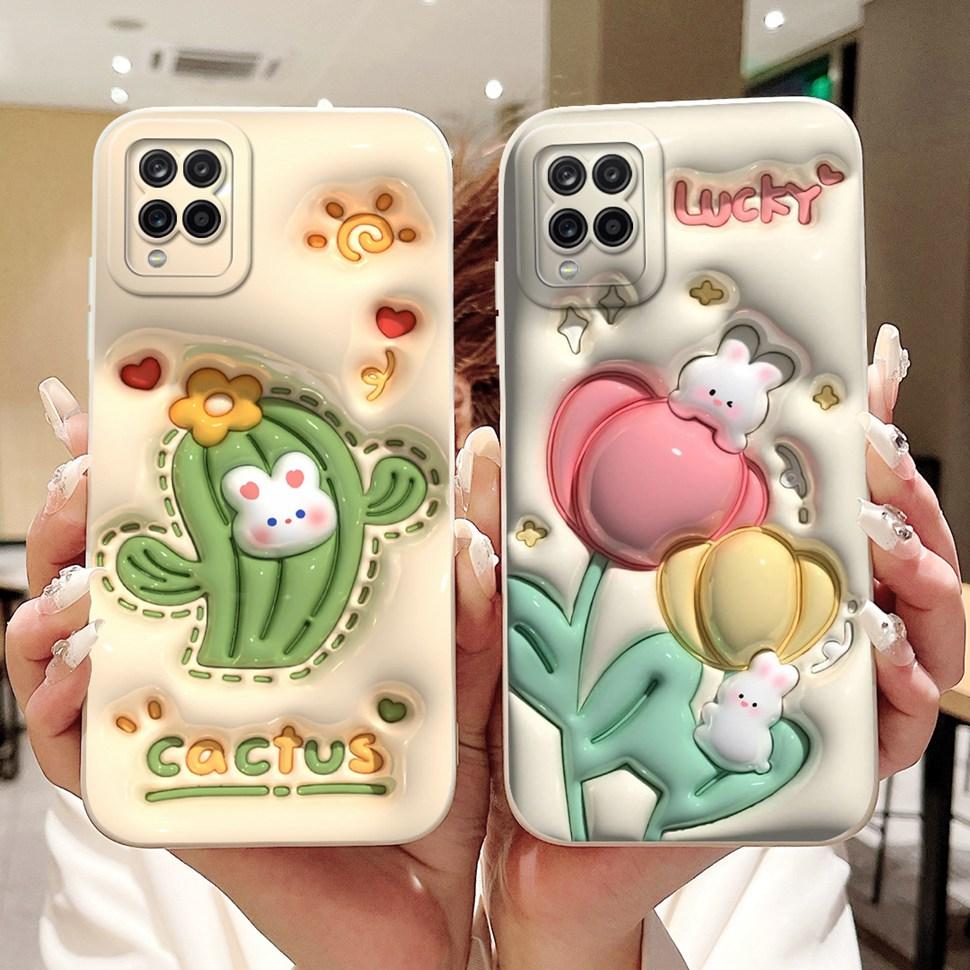 For Samsung Galaxy A12 Case Colorful Flower Panda Cartoon Cover Soft Slim Phone Cases For Samsung A12 GalaxyA12 Back Cover