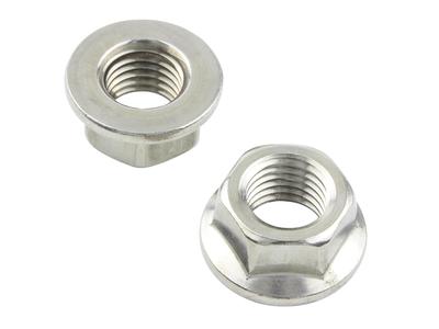 POSH FAITH Motorcycle Supplies Flange Nut Stainless Steel P1.25 2