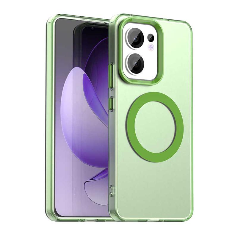 Transparent Phone Case For Oppo Reno13 F Case For Oppo Reno 13F Magnetic Adsorption Wireless Charge Cover For Oppo Reno 13F Case
