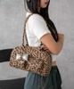 WEGO Charm Chain Boston Size Beige Bag, Girly, Cute, Korean, School, Women's, F,