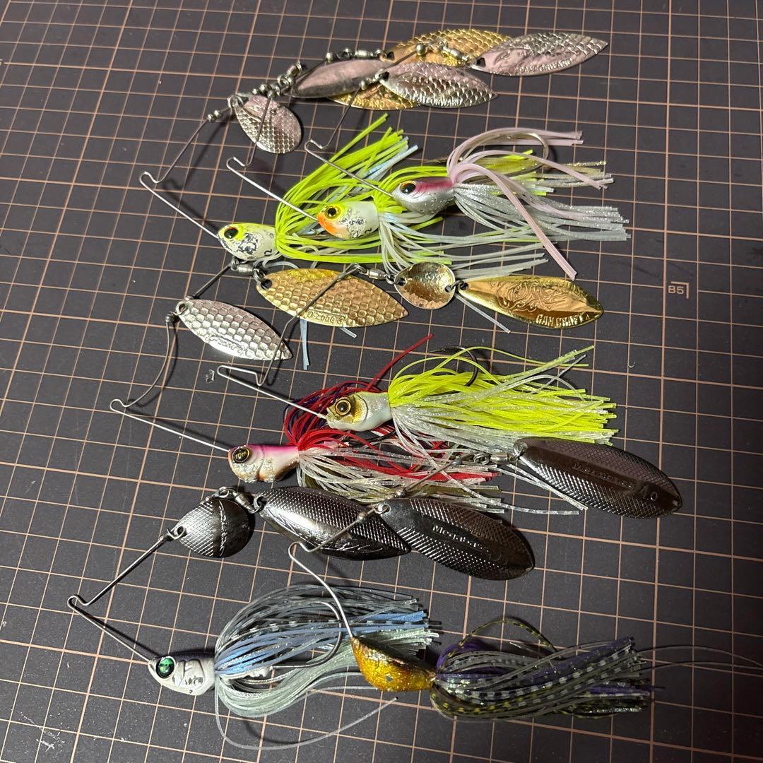 Used Set of 7 spinnerbaits from popular manufacturers