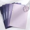5Pcs Gradient Design A4 File Folder Dustproof Test Paper Storage Clip Paper Organizer  Contract