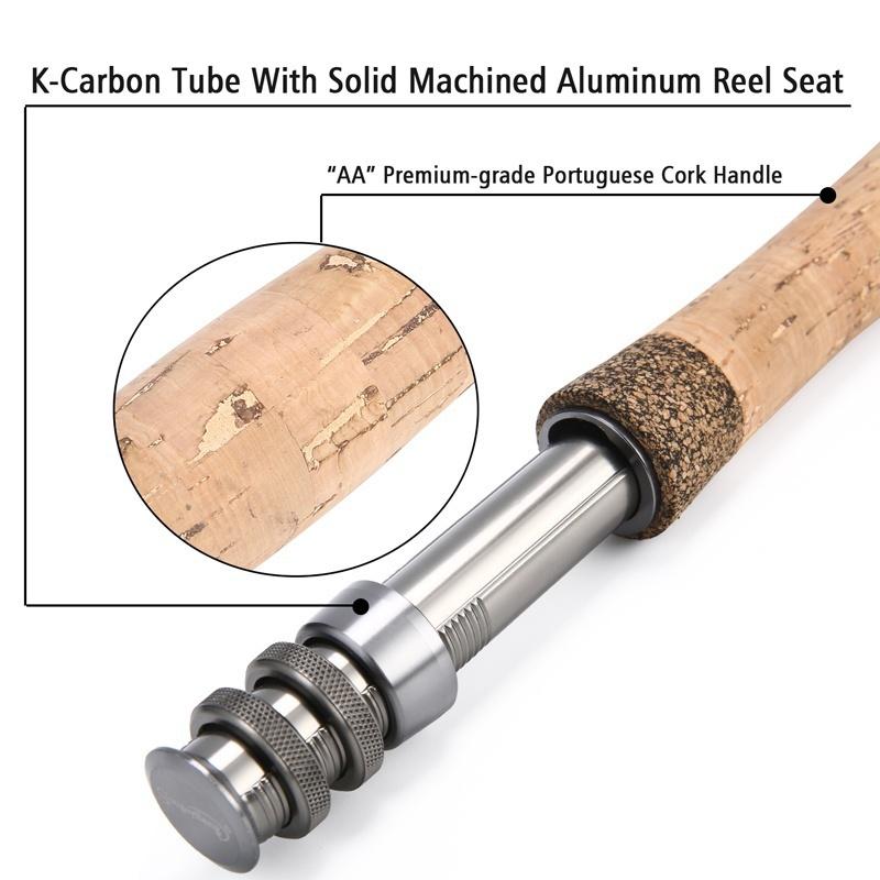 Fly Fishing Set  Fly Fishing Pole and  5/6 Fly Reel with Gear Carrier Bag Portable Travel Fishing