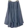 MADISON BLUE MB201-6025 Blue linen panel flare skirt skirt XS blueUsed