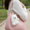Stuffed Animal Samoyed Plush Pendant PP Cotton Samoyed Plush Toy  Bag Decoration