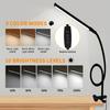 10W LED Desk Lamp with Clamp Dimmable Clip On Reading Light 10 Brightness Level 3 Lighting Modes Flexible Study Table Lamp USB
