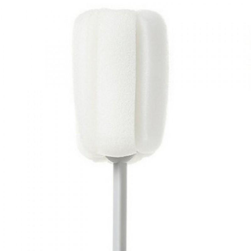 Long Handle Cup Brush With Replaceable Sponge Head Bottles Wine Glasses Thermos Water Deep Cleaning