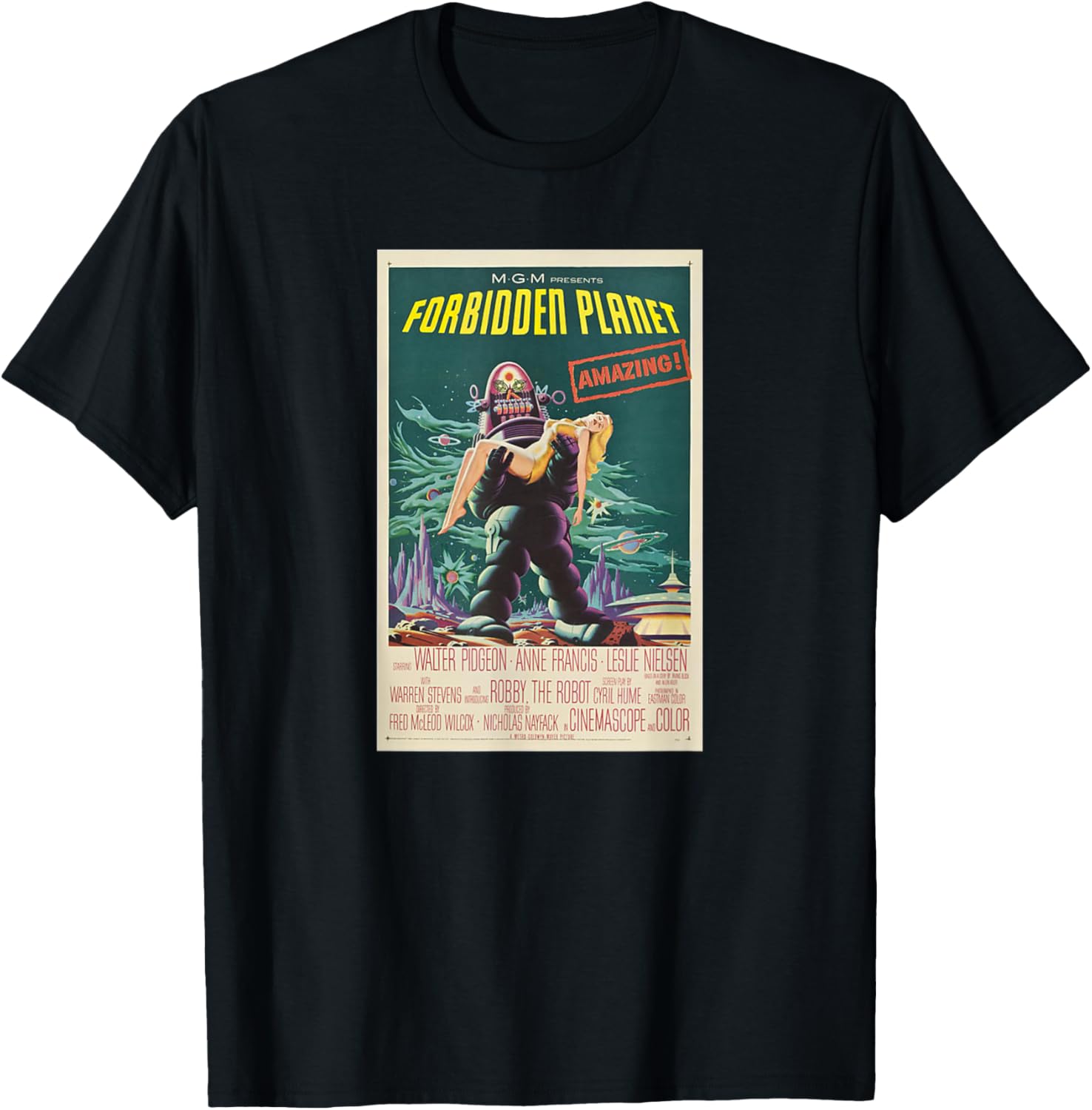Classic Vintage Horror Retro Movie Poster Collectors T Shirt S разноцветный