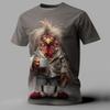 Funny Men's T Shirt Animal Chicken Print Summer Casual Short Sleeve Tee Street Fashion O-Neck Pullover Men's Oversized Clothing