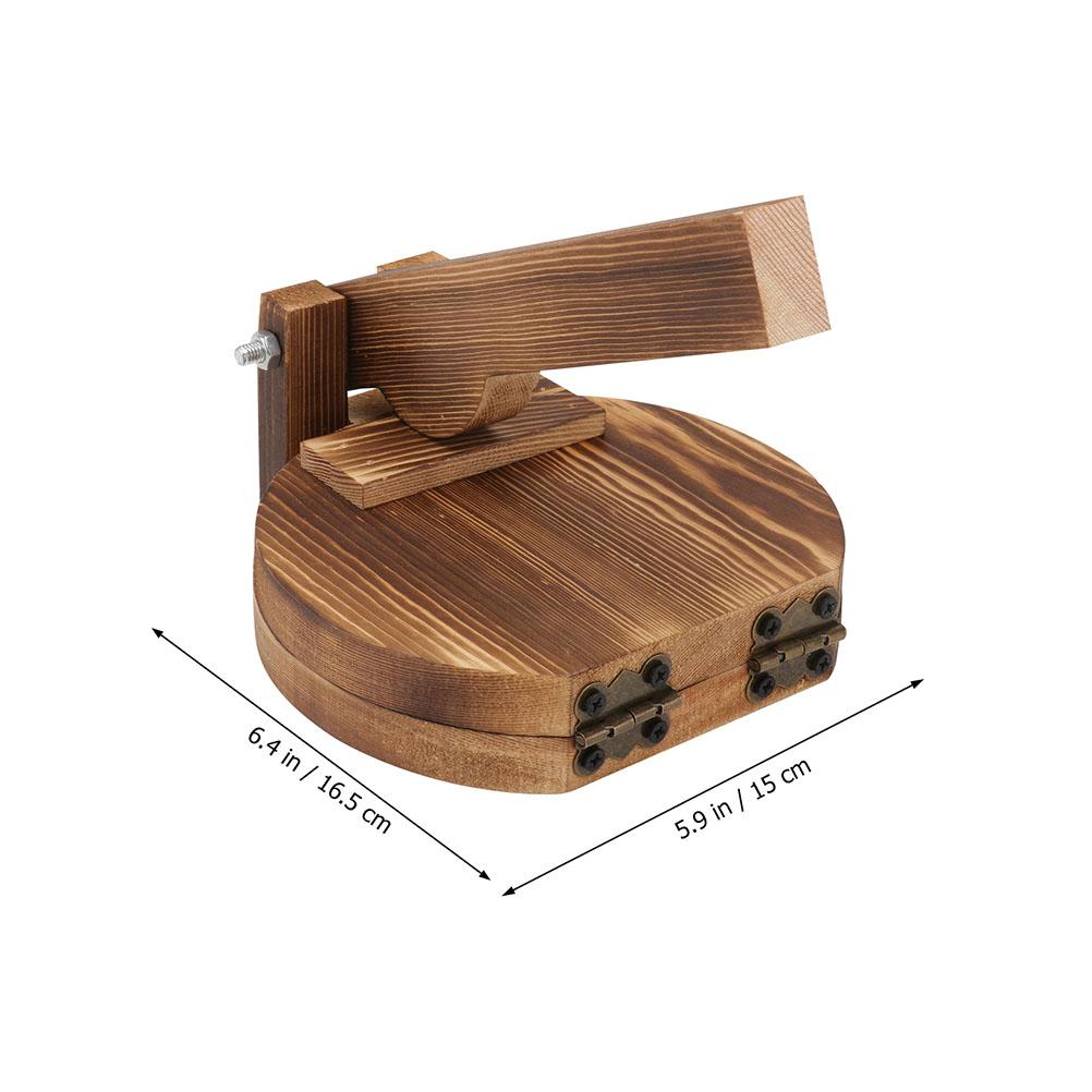 

2Pcs Dumpling Skin Press Wooden Dough Presser Household Manual Dumpling Pressing Tool Kitchen Accessory Professional Usage