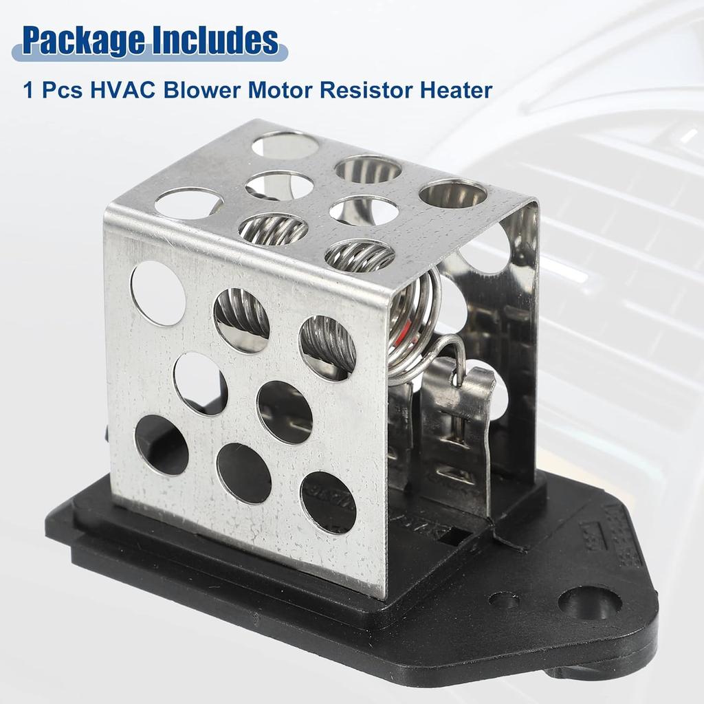 Fan Blower Motor Resistor Heater Replacement Fit for Peugeot 206 307 - Pack of 1 Black Silver Tone