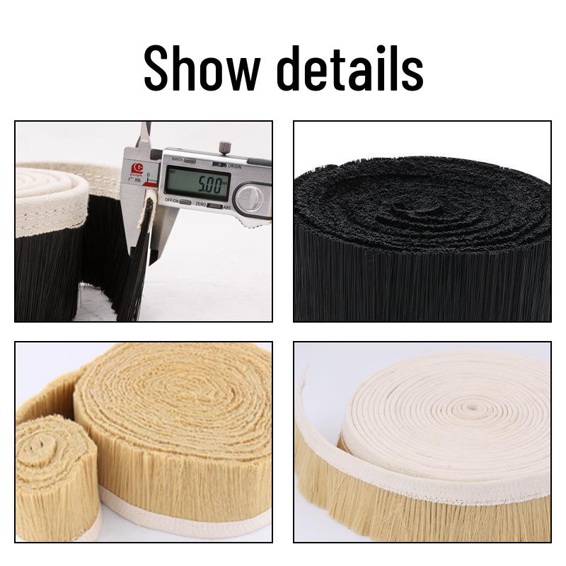 Golden Thickened Dust Suction Cover with Industrial Brush for Woodworking Engraving & Cutting Machines