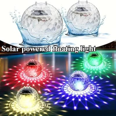 Solar Schwimmbadleuchte Wasserdicht LED Solar Leuchtkugel Lampe Dekoration für Pools Teich Springbrunnen Garten Party Wanne Heimdekor