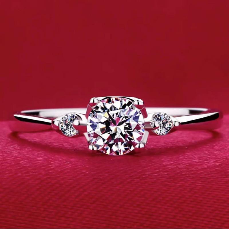 Korean Style Trendy Sun Moon Stars Zirconia Adjustable Open Ring for Women Adjustable