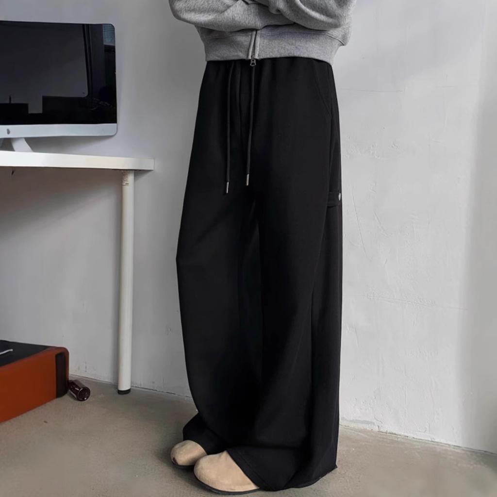 Wide Leg Sweatpants Spring Autumn Sports Jogging Casual Loose Straight Leg Long Trousers Fashion Baggy Comfortable Trousers