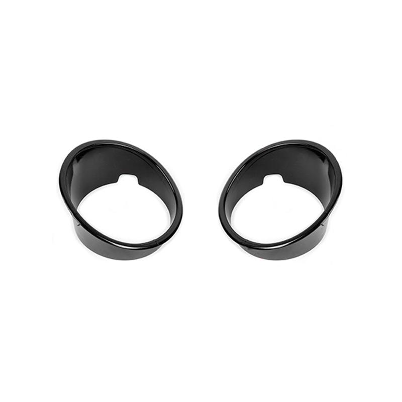 TESIN Car Front Fog Light Lamp Decoration Cover Trim Stickers For Dodge Nitro 2007 2008 2009 2010 2011 2012 Exterior Accessories