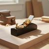 Mini Block Plane HighSpeed Steel Ebony Wood Brass Fittings Hand Planer for Woodworkers,