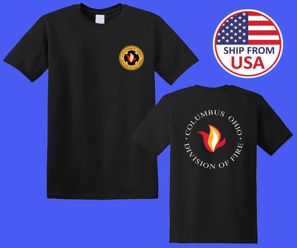 Colombus Ohio Fire Department Firefighters Men s Black Size S-5XL 3XL